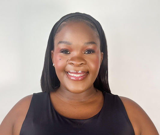 Bob headband wig, 8 inches, 100% human hair, natural black, 200% density